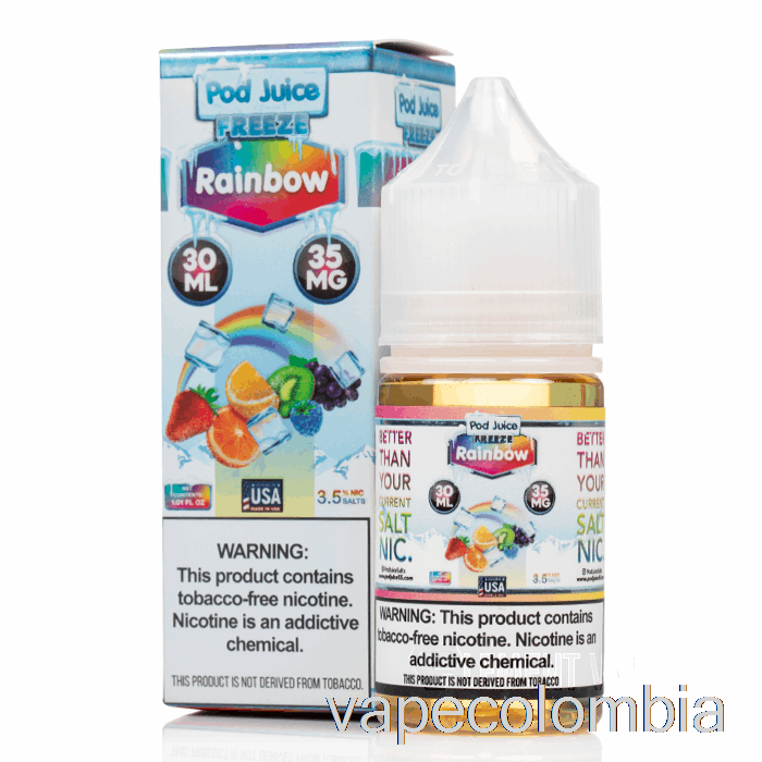 Vape Kit Completo Frozen Rainbow - Jugo De Vaina - 30ml 20mg